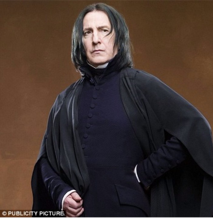 Alan Rickman as Professsor Snape in the popular series Harry Potter. Ricksman passed away the morning of January 14th. I was extremely sad to hear that my favorite character in Harry Potter passed away. says senior, Cheyenne Thomas.