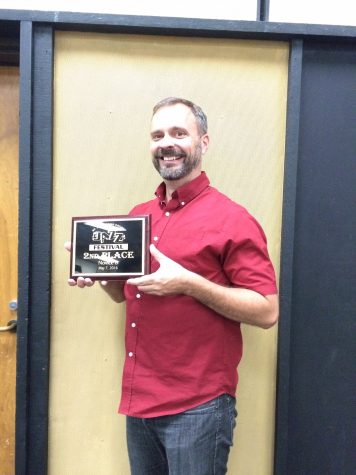 The Mt. San Antonio College Jazz Festival was held Saturday, May 7th. The Don Lugo Jazz band placed in 2nd place . Band director, Mr. Yannik proudly holds the award received.  