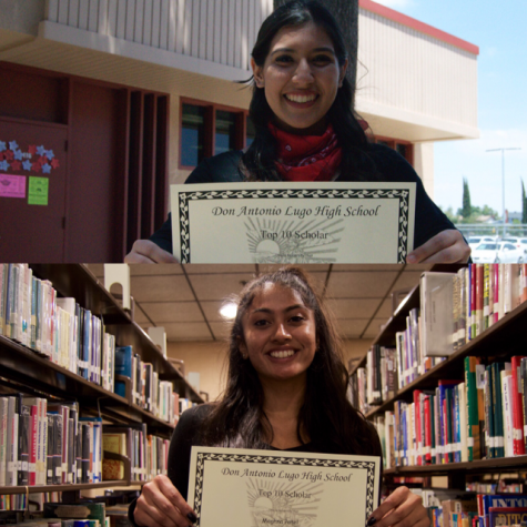 Class of 2016s salutatorian and valedictorian were announced this past Friday during one of the last rallies of the year. Evelyn Guerra and Meghna Patel were pleased to know that they were this years honorees. The two ladies proudly hold up the certificates they received for being part of the top 10 scholars of their class.