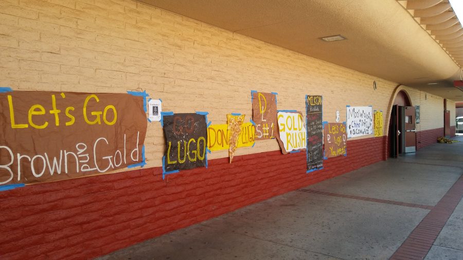 Durning spirit week Milkcan posters are plastered all around campus. The posters were used to make sure students were hyped for the biggest game of the year. The spirit week is a week where Lugo students tend to express the most spirit added yearbook photographer Gustavo Vivian.