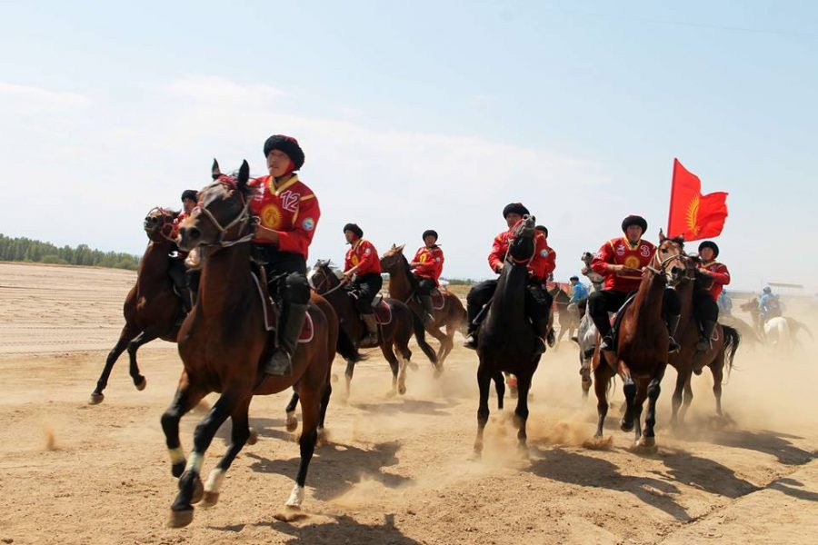 Horses perform during the opening ceremony of the World Nomad Games 2016 at the hippodrome of Cholpon-Ata.  The games began on September 3, 2016 through September 8. These competitions  were a medieval twist on regular Olympic games.    