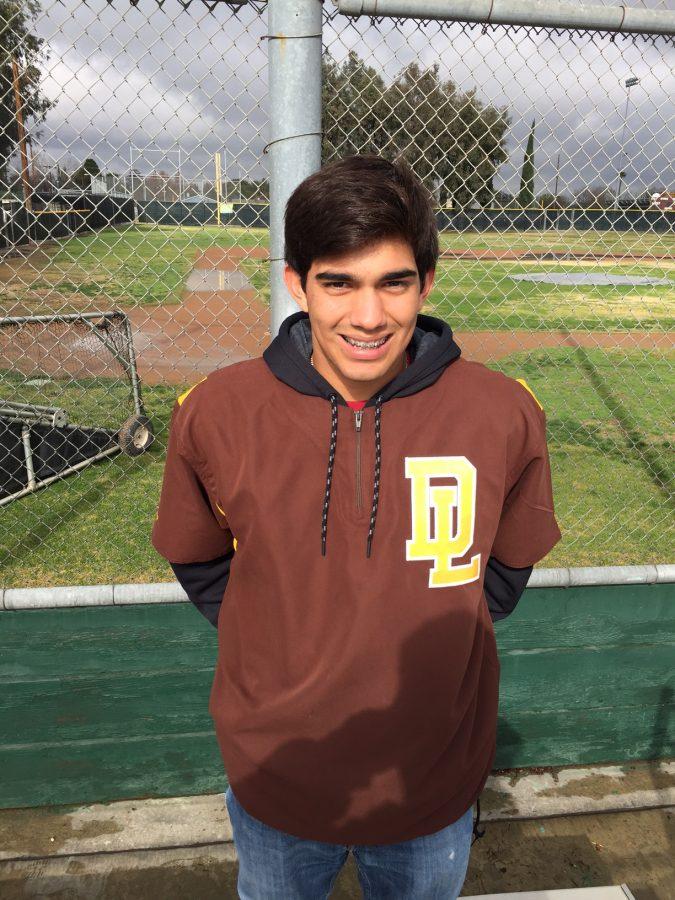 Josh Ibarra poses for a close up representing the Don Lugo Baseball team.