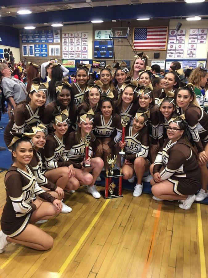 This past Saturday the Don Lugo cheer team went to their first competition of the season. The girls worked extremely hard to make sure their routine was competition ready. Cheer captain Sarah Wiseman, says, as a team we all did very well but there is always room for improvement.
