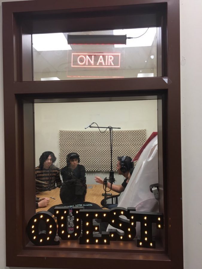 Quest+is+on+the+air+with+their+first+podcast++featuring+special+guest+band+Hexed.+The+decision+for+podcasting+was+very+collaborative+between+the+reporters+of+Quest+News+for+such+a+long+time%2C+shared+Natalie+West%2C+News+Editor+of+Quest+News.+The+special+ceremony+was+accompanied+by+Brandi+Lanai+%26+Quest+News+Alumni.