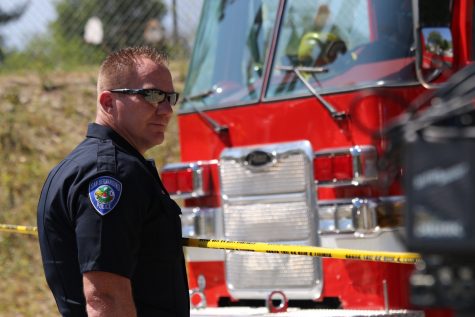 San Bernardino County Sheriff and Fire Fighters were at the tragic scene at North Park Elementary ready to assist students and families in the reunion process. 