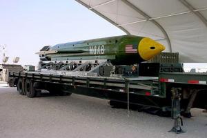 Donald Trump sends out the M.O.A.B. to deny ISIS operational space in Afghanistan. The nickname mother of all bombs came from the fact that this is one of the biggest bombs in U.S. history that isnt nuclear. The use of this picture belongs to public domain.