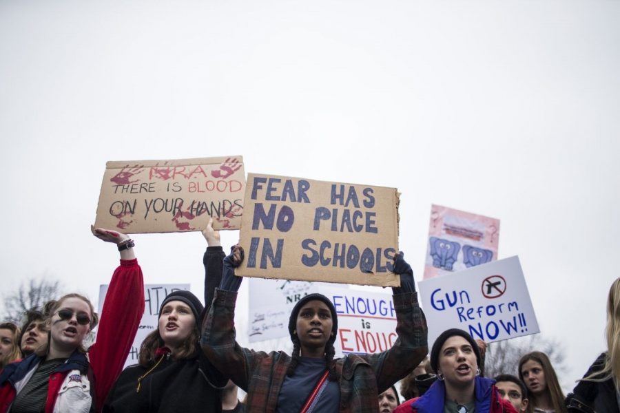 Survivors of the Parkland school shooting protesting for stricter Gun Laws. (Public Domain Photo)  