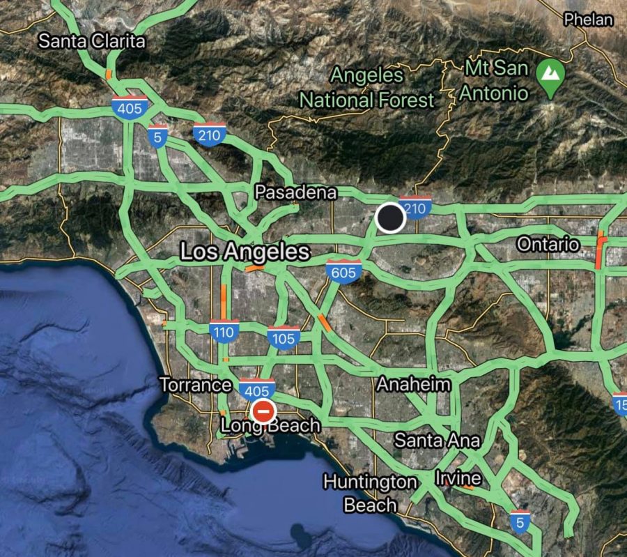 Southern California freeways are known for being full of traffic bound freeways, but not today. Roads are clear on major freeways, an indication that Southern Californians are heading early warnings and staying home. 
