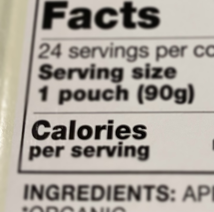 The number of Calories is present on the Nutrition Facts of a box of snacks. For people on weight loss or gain journeys, calories may be something they check often when purchasing food.