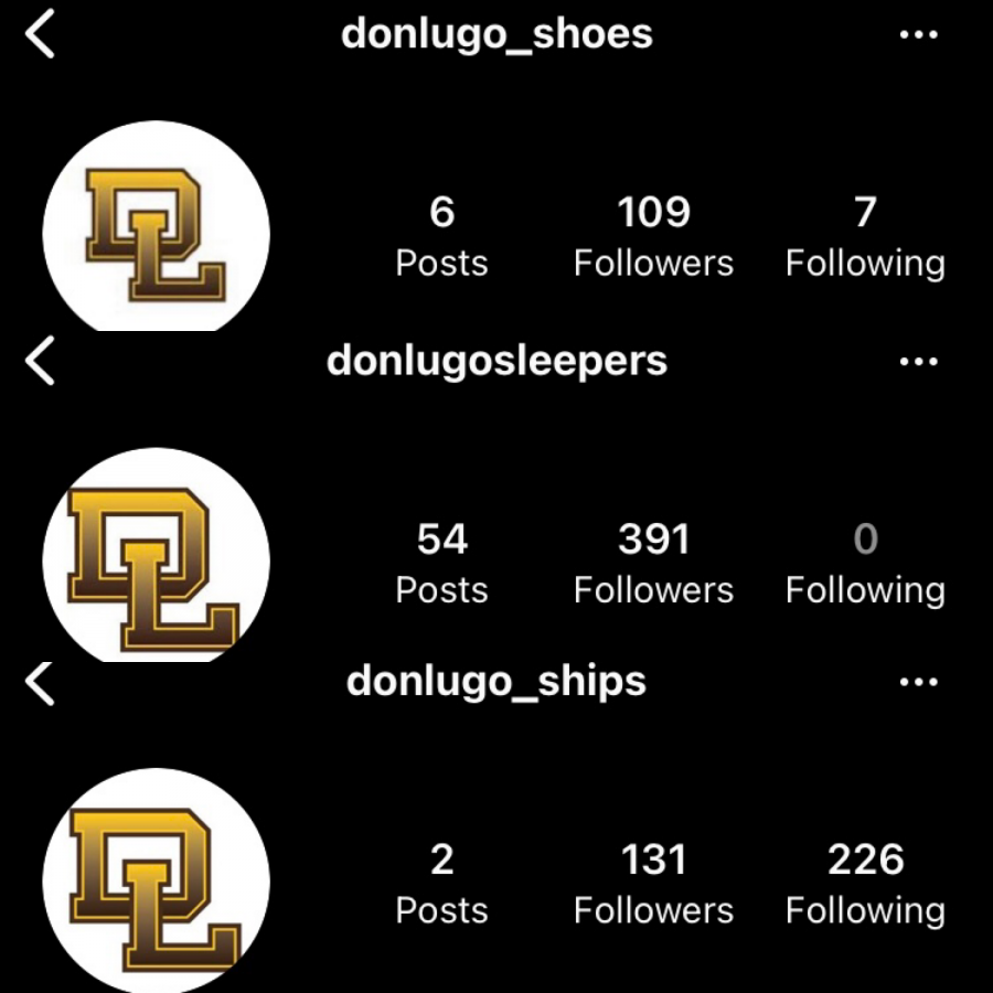These Instagram accounts were created to post pictures of students at Don Lugo. 