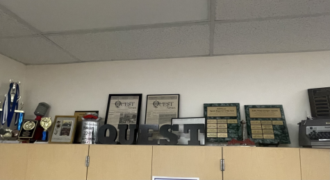 Quest News is a national award winning journalism program, displayed are the some of the awards the program has won.