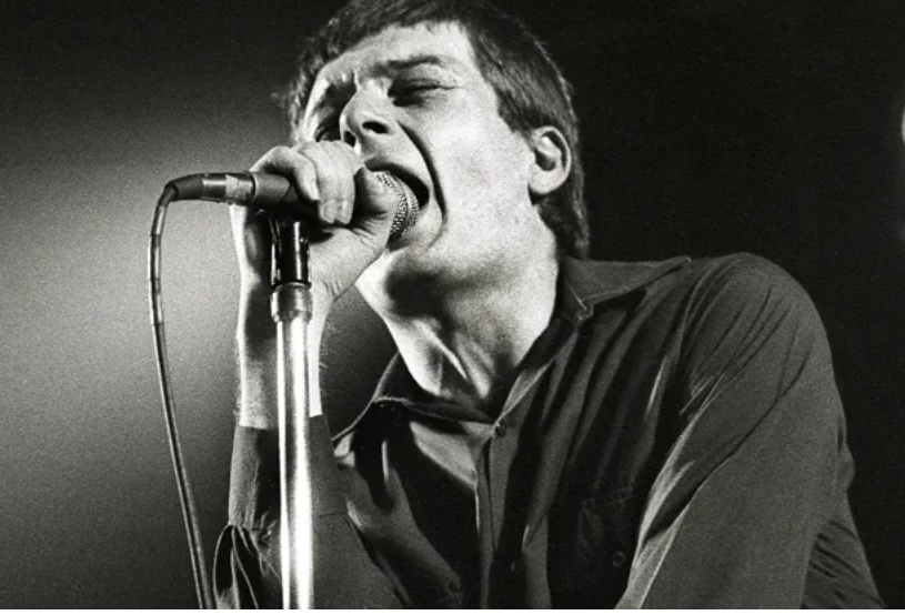 A photo of the singer of Joy Divison, Ian Curtis.